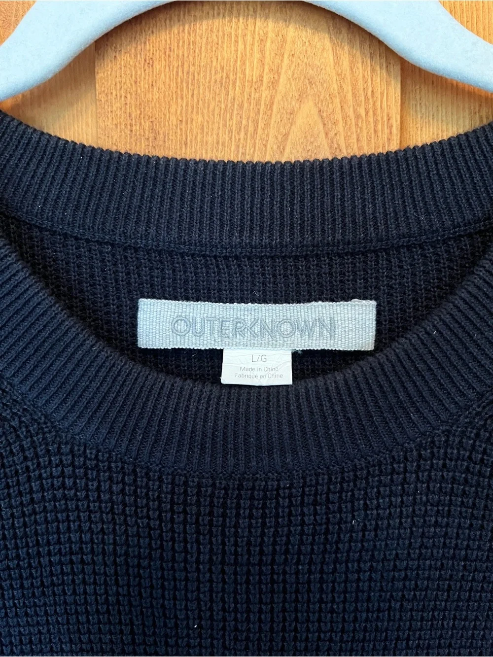 Outerknown Black OK Rainbow Nostalgic Sweater